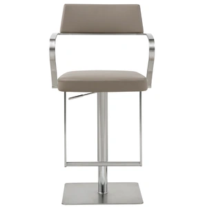Whiteline Modern Living Zuri Adjustable Height Upholstered Barstool