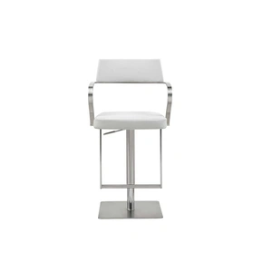 Whiteline Modern Living Zuri Adjustable Height Upholstered Barstool
