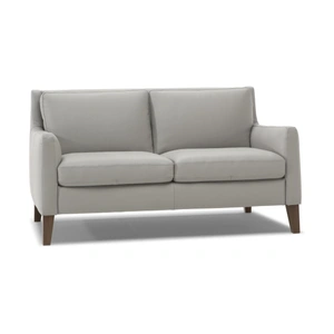 Natuzzi Editions Quiete Leather Loveseat w/ Wood Legs