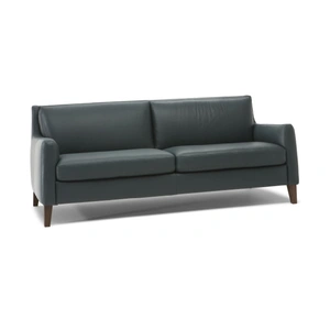 Natuzzi Editions Quiete Fabric/Leather Sofa w/ Wood Legs