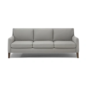 Natuzzi Editions Quiete Fabric/Leather 3 Seater Sofa w/ Wood Legs