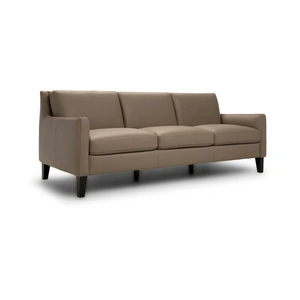Natuzzi Editions Quiete Fabric/Leather Living Room Set w/Wood Legs