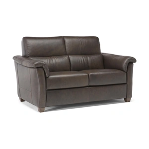 Natuzzi Editions Astuzia Leather Power Reclining Loveseat w/Adjustable Headrest & Lumbar Support