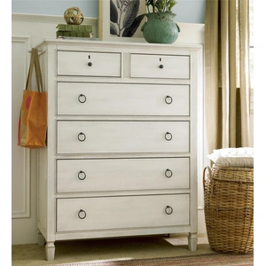 Universal Furniture Summer Hill Woven Rattan/Wood Accent Panel Bedroom Set, Cotton
