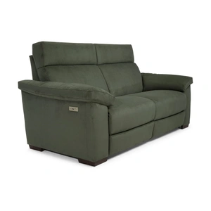 Natuzzi Editions Estremo Fabric/Leather 2 Seater Sofa w/ Power Recliners