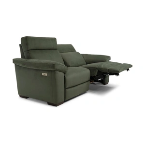 Natuzzi Editions Estremo Fabric/Leather 2 Seater Sofa w/ Power Recliners