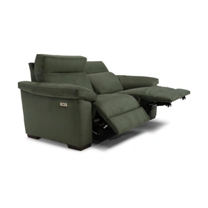 Natuzzi Editions Estremo Fabric/Leather 2 Seater Sofa w/ Power Recliners