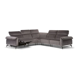 Natuzzi Editions Leggiadro Fabric/Leather L-Shape Sectional Sofa
