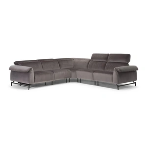 Natuzzi Editions Leggiadro Fabric/Leather L-Shape Sectional Sofa