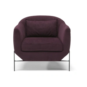 Natuzzi Editions Poli Fabric/Leather Armchair