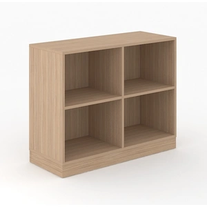 NARBUTAS Choice 2H Office Bookcase w/2 Shelves, Width 39.3-inch