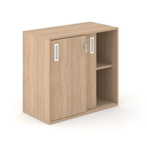 NARBUTAS Choice 2H Office Cabinet w/Sliding Doors