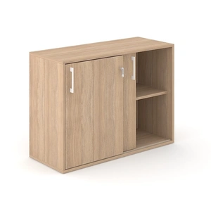 NARBUTAS Choice 2H Office Cabinet w/2 Sliding Doors, Width 39.3-inch