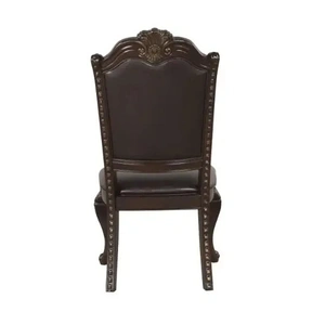 Lifestyle Furniture SM 401D PU/Wood Dining Side Chair (Set of 2)