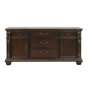 Lifestyle Furniture SM 401D Wood Buffet w/4 Drawers & 2 Doors