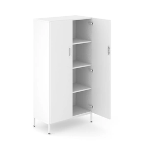 NARBUTAS Choice 4H Office Cabinet w/3 Shelves & Lock, Width 31.4-inch