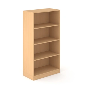 NARBUTAS Choice 4H Office Bookcase w/3 Fixed Shelves