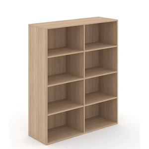 NARBUTAS Choice 4H Office Bookcase w/6 Fixed Shelves, Width 47.2-inch