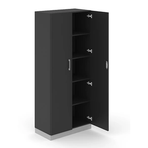 NARBUTAS Choice 5H Office Cabinet w/Lock, Fixed Shelf & 3 Shelves, Width 31.4-inch