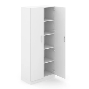 NARBUTAS Choice 5H Office Cabinet w/Lock, Fixed Shelf & 3 Shelves, Width 31.4-inch