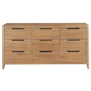 Universal Furniture Walker Wood Dresser w/9 Drawers, Organic Natural Oak