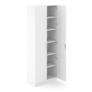 NARBUTAS Choice 6H Office Cabinet w/Lock, Fixed Shelf & 4 Shelves, Width 31.4-inch