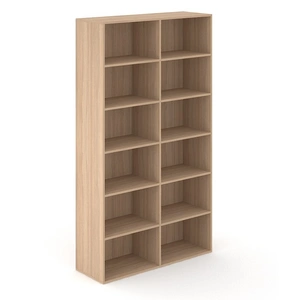 NARBUTAS Choice 6H Office Bookcase w/10 Fixed Shelves, Width 47.2-inch