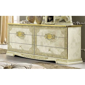 Camelgroup, Italy Leonardo Wood Double Dresser, Beige