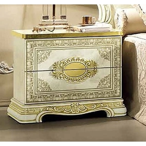 Camelgroup, Italy Leonardo Wood Nightstand, Beige