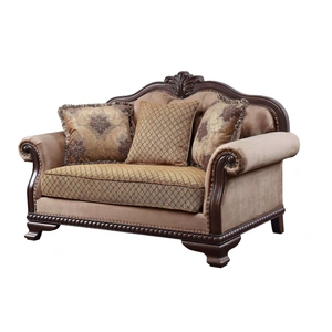 ACME Chateau De Ville Fabric Loveseat, Beige
