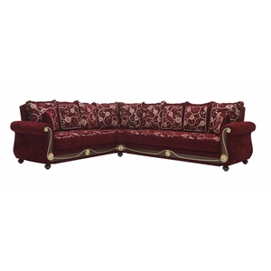Casamode Americana Customizable Fabric Convertible L-Shaped Modular Sectional Sofa, Compositon 1