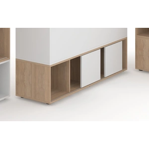 NARBUTAS Choice 1H Office Melamine Cabinet w/2 Sliding Doors