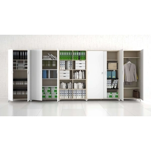 NARBUTAS Choice 5H Office Wardrobe w/Pull-out Hanging Rail