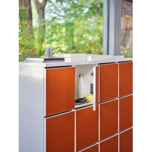 MDD Office Furniture Standard 4-Unit Modular Locker System w/12 Lockers