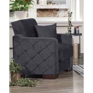 Empire Furniture, USA Cairo Fabric Storage Armchair in Grey