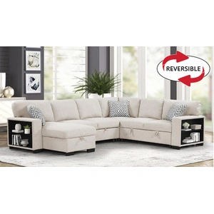 Galaxy Home Furnishings Cairo Fabric U-Shaped Sectional Sofa