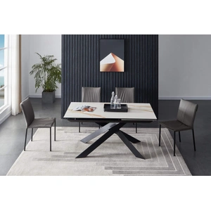 J&M Furniture Calcutta Ceramic Extendable Dining Table