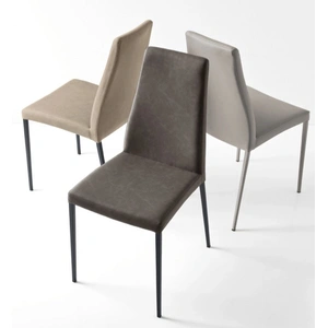 Calligaris Aida Fabric/Metal Customizable Dining Chair (Set of 4)