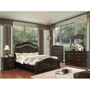 Furniture of America Calliope Wood Double Dresser w/8 Drawers, Espresso