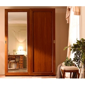 Camelgroup, Italy Torriani PIANA Wood Wardrobe w/2 Sliding Doors, Walnut