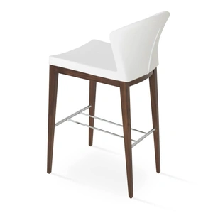 SohoConcept Furniture Capri Bar Stool w/Wood Base