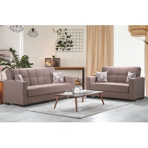 Casamode Armada Fabric/PU Living Room Set