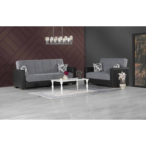 Casamode Armada Fabric/PU Living Room Set