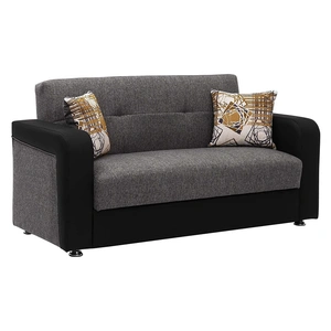 Casamode Harmony Fabric/PU Convertible Loveseat