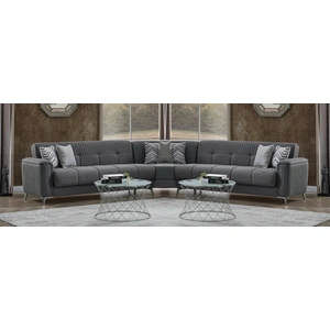 Casamode Levi Ribbed Sectional Sofa with Storage – Luxe Contemporary L-Shaped Couch, Composition 3