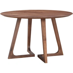 MOE'S Godenza Round Dining Table, Walnut
