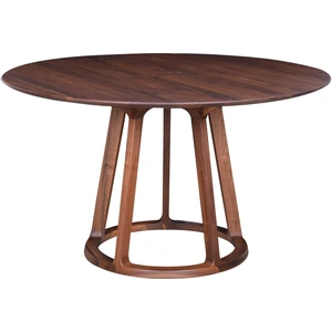MOE'S Aldo Round Dining Table, Walnut