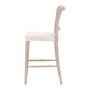 Essentials For Living Cela Counter Stool, Bisque & Natural Gray