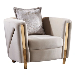 Galaxy Home Furnishings Chanelle Thick Velvet Chair
