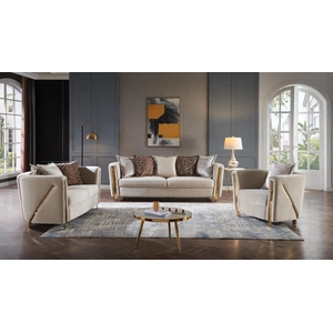 Galaxy Home Furnishings Chanelle Thick Velvet Living Room Set